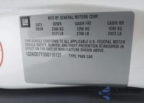 2009 Cadillac Dts 1Sb from USA, damaged, VIN 1G6KD57Y39U116131